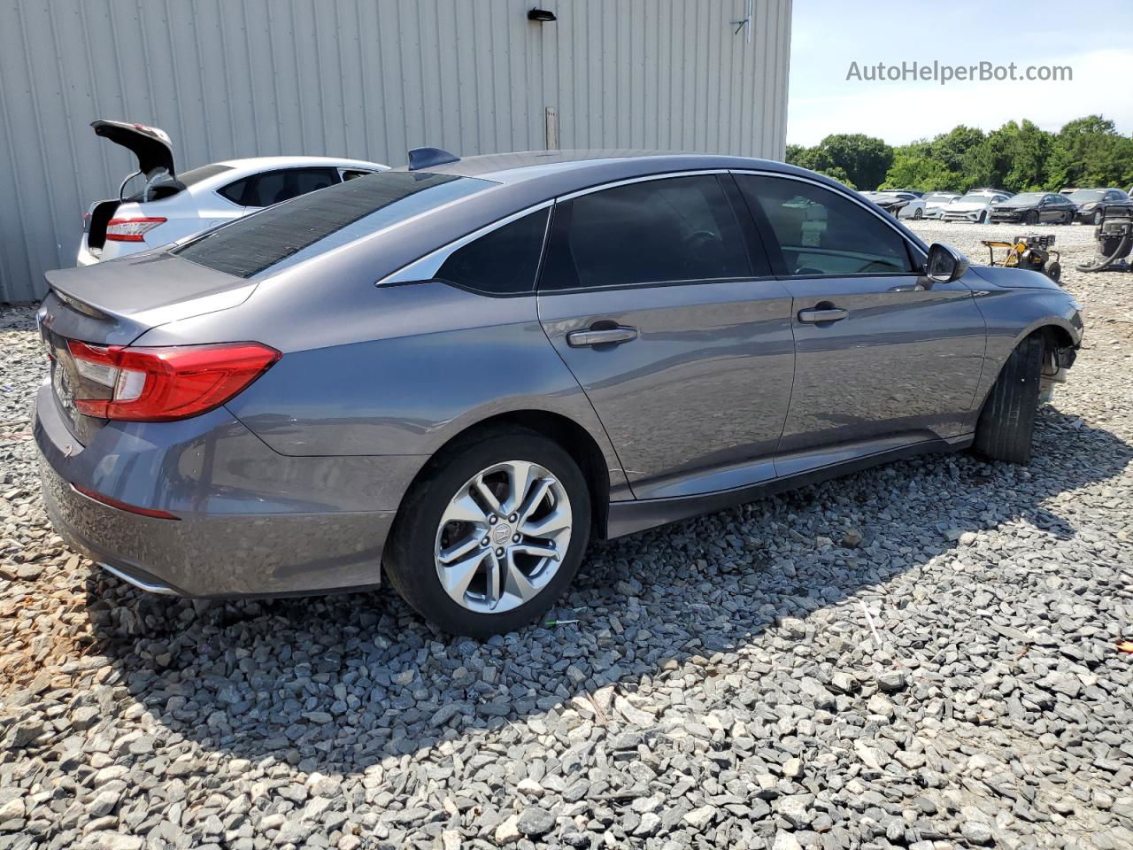 2019 Honda Accord Lx Gray vin: 1HGCV1F17KA027845