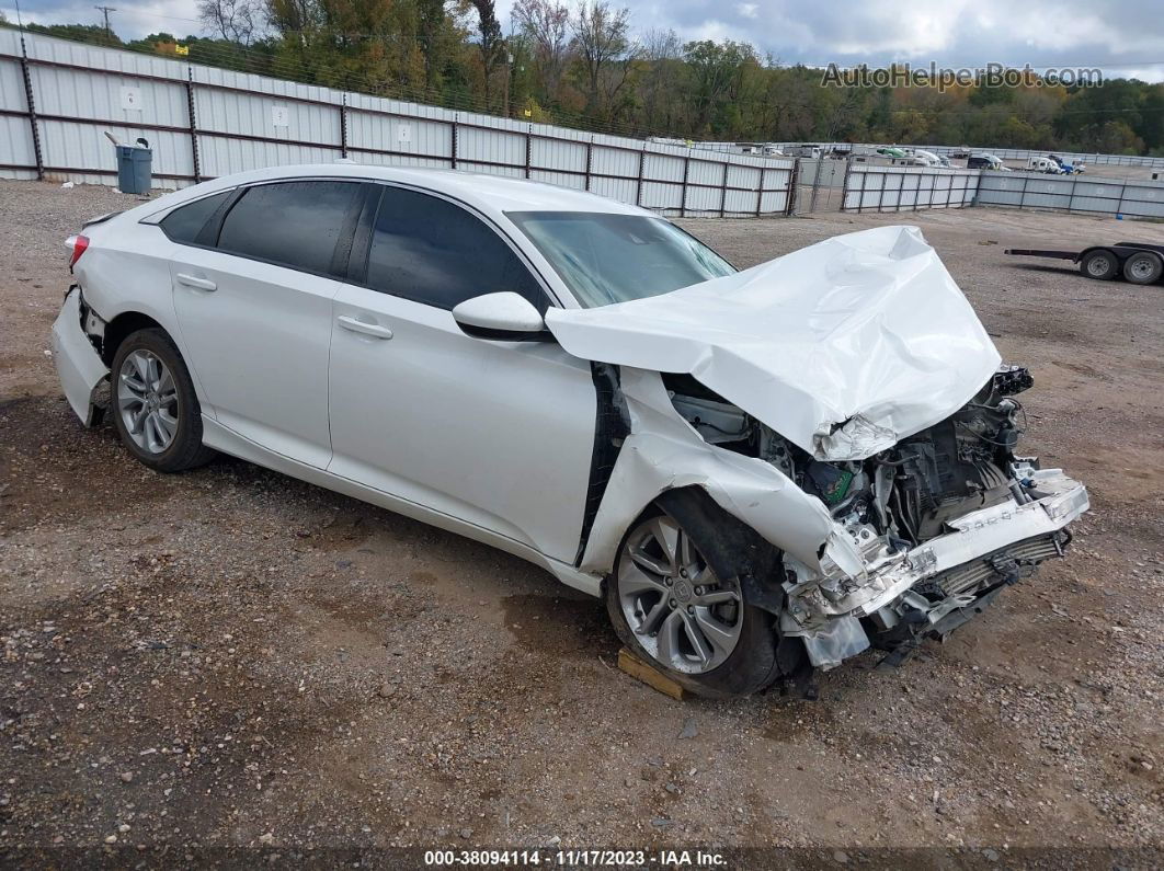 2019 Honda Accord Lx White vin: 1HGCV1F17KA031717