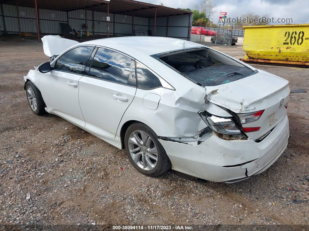 2019 Honda Accord Lx White vin: 1HGCV1F17KA031717