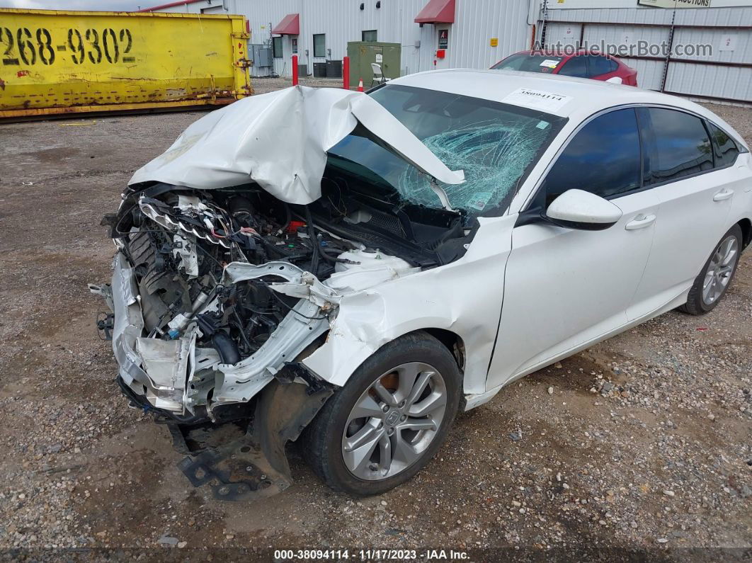 2019 Honda Accord Lx White vin: 1HGCV1F17KA031717