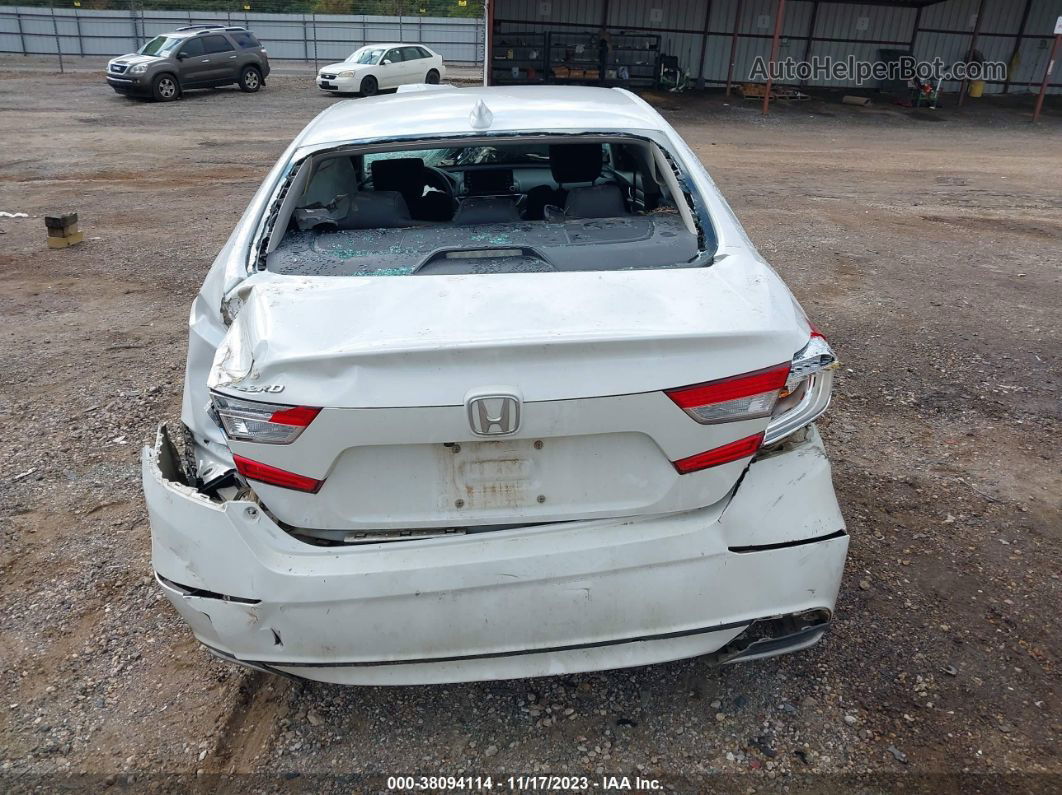 2019 Honda Accord Lx White vin: 1HGCV1F17KA031717