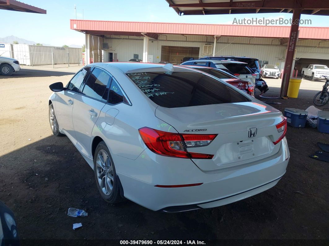 2019 Honda Accord Lx White vin: 1HGCV1F17KA043009