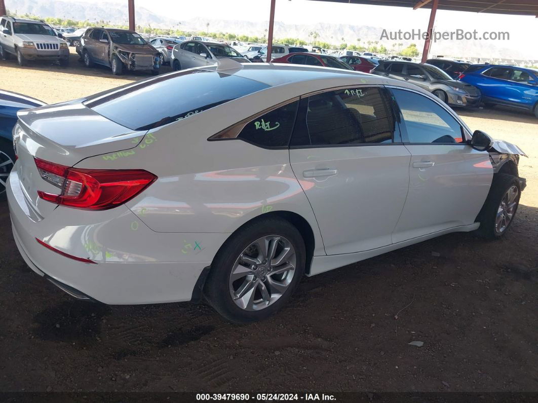 2019 Honda Accord Lx White vin: 1HGCV1F17KA043009