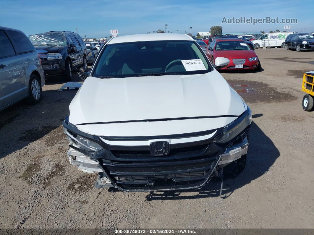 2019 Honda Accord Lx White vin: 1HGCV1F17KA043026