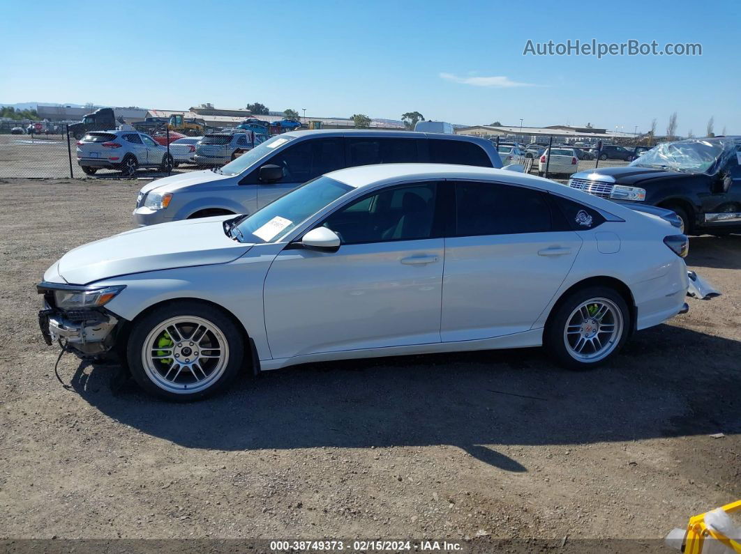 2019 Honda Accord Lx White vin: 1HGCV1F17KA043026