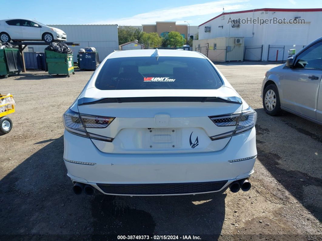 2019 Honda Accord Lx White vin: 1HGCV1F17KA043026