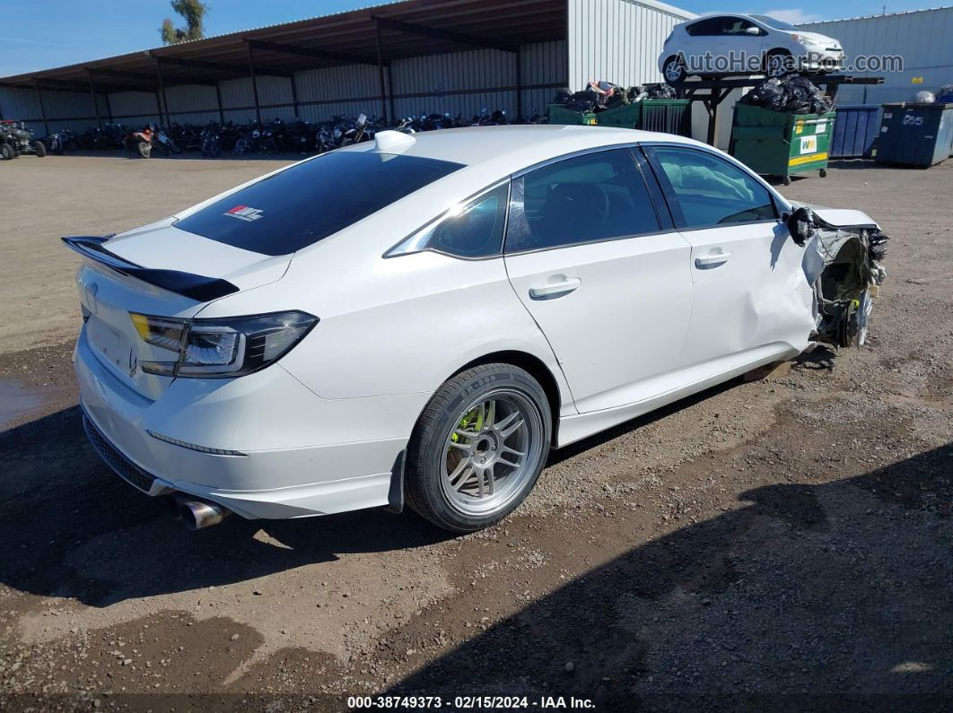 2019 Honda Accord Lx White vin: 1HGCV1F17KA043026