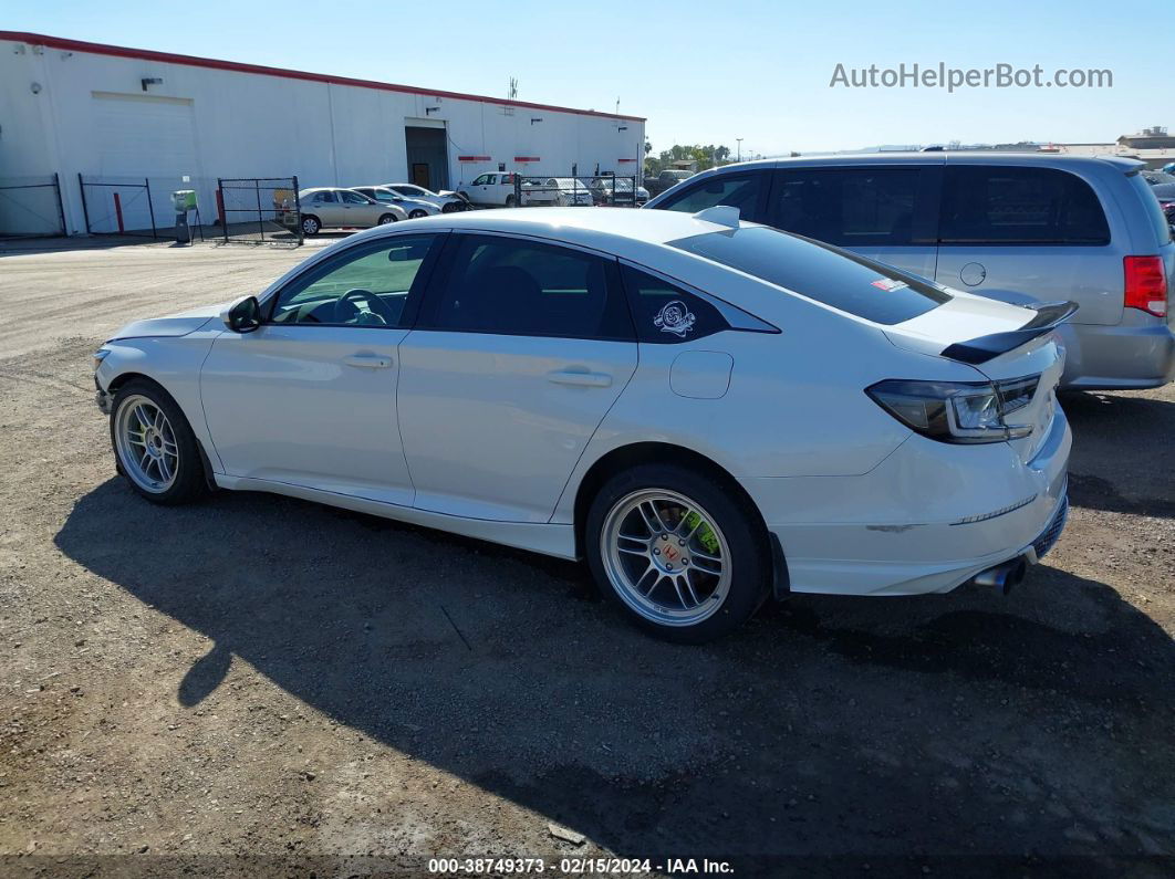 2019 Honda Accord Lx White vin: 1HGCV1F17KA043026