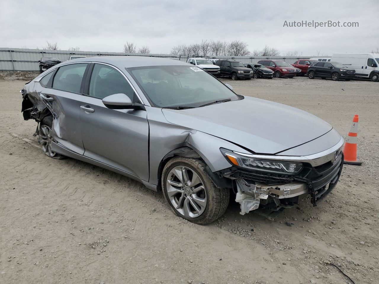 2019 Honda Accord Lx Серебряный vin: 1HGCV1F17KA060554