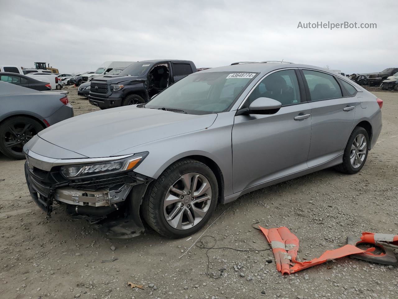 2019 Honda Accord Lx Silver vin: 1HGCV1F17KA060554