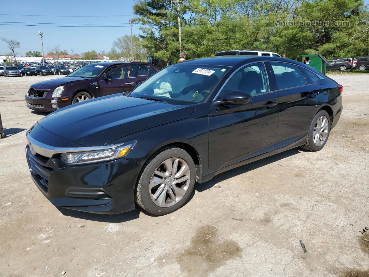 2019 Honda Accord Lx Black vin: 1HGCV1F17KA072493