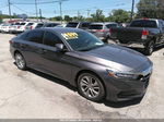 2019 Honda Accord Lx Gray vin: 1HGCV1F17KA108179