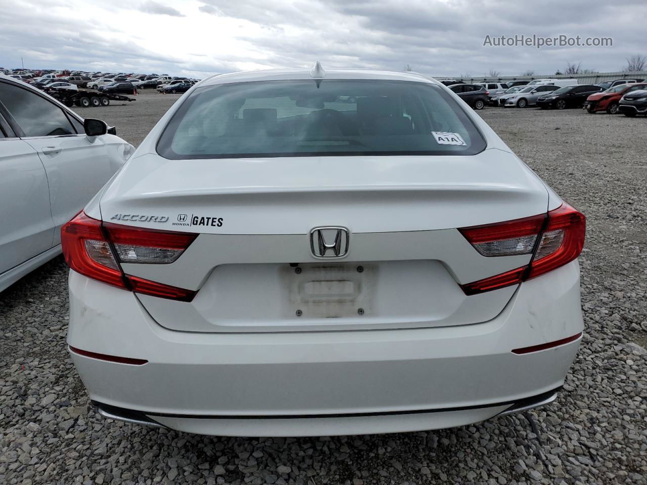 2019 Honda Accord Lx White vin: 1HGCV1F17KA113222