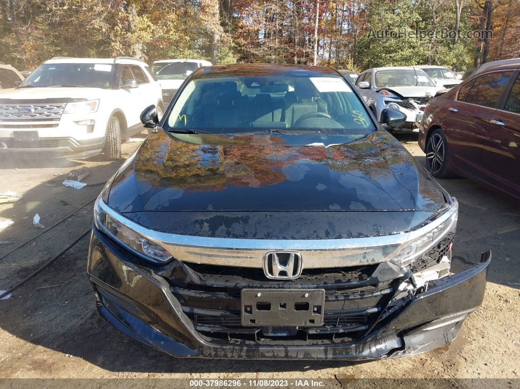 2019 Honda Accord Lx Black vin: 1HGCV1F17KA115892