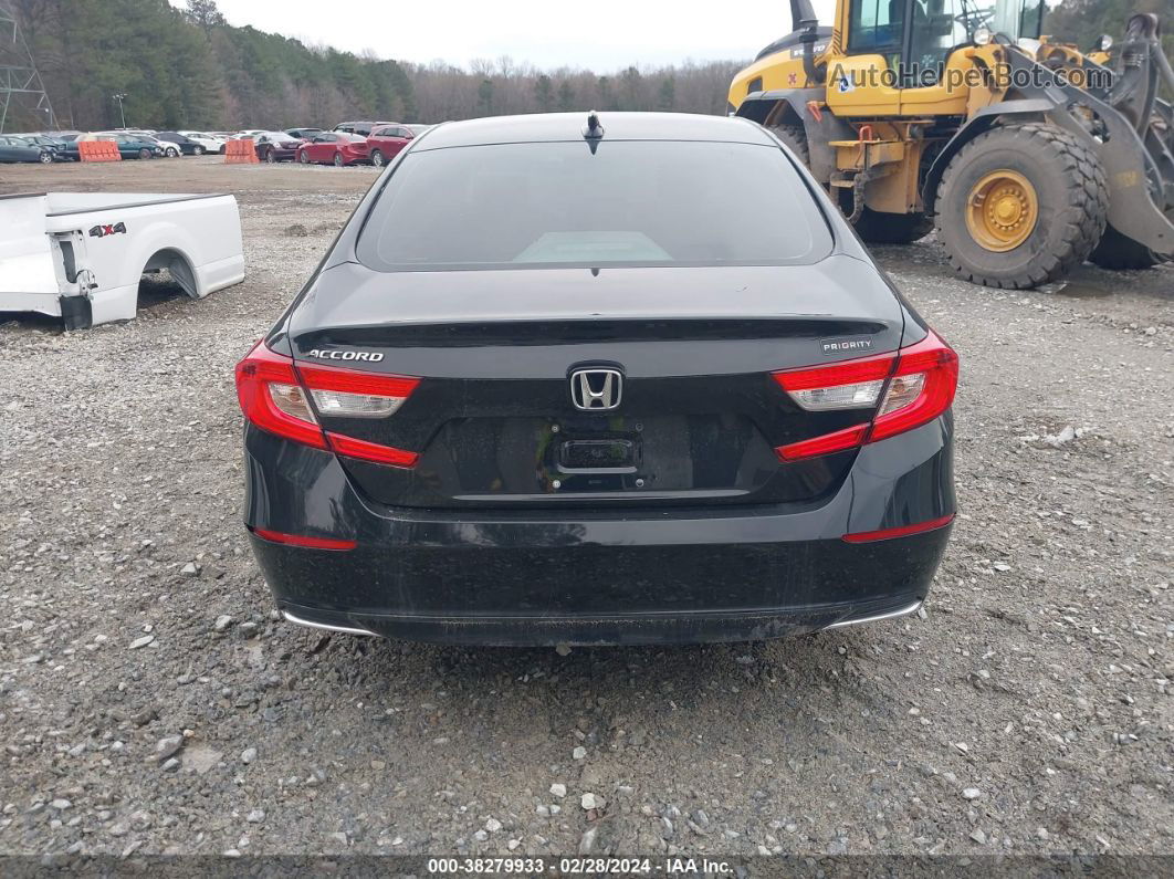 2019 Honda Accord Sedan Lx 1.5t Black vin: 1HGCV1F17KA128366