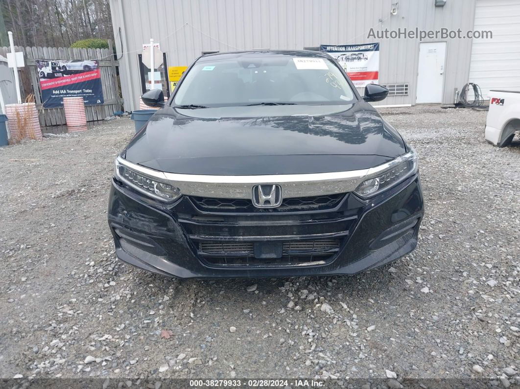 2019 Honda Accord Sedan Lx 1.5t Black vin: 1HGCV1F17KA128366