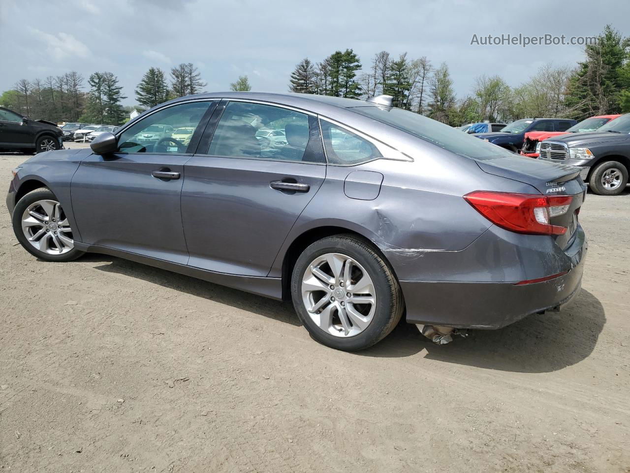 2019 Honda Accord Lx Gray vin: 1HGCV1F17KA169984