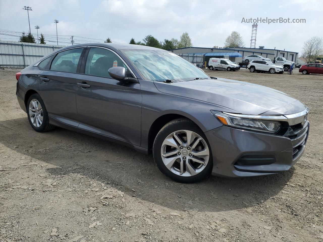 2019 Honda Accord Lx Gray vin: 1HGCV1F17KA169984