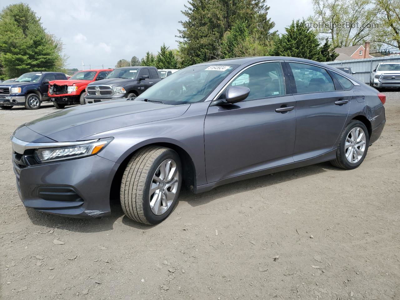 2019 Honda Accord Lx Gray vin: 1HGCV1F17KA169984