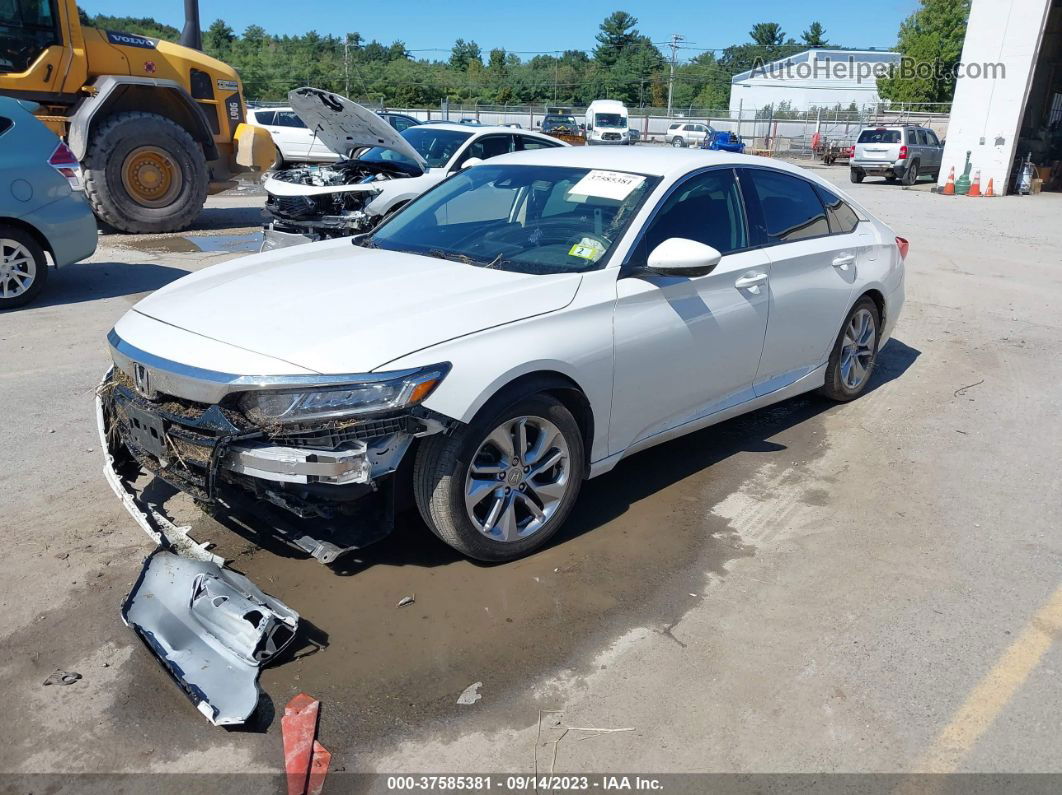 2018 Honda Accord Lx 1.5t White vin: 1HGCV1F18JA055197