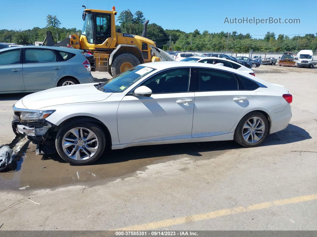 2018 Honda Accord Lx 1.5t White vin: 1HGCV1F18JA055197