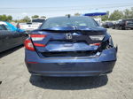 2018 Honda Accord Lx Blue vin: 1HGCV1F18JA120887