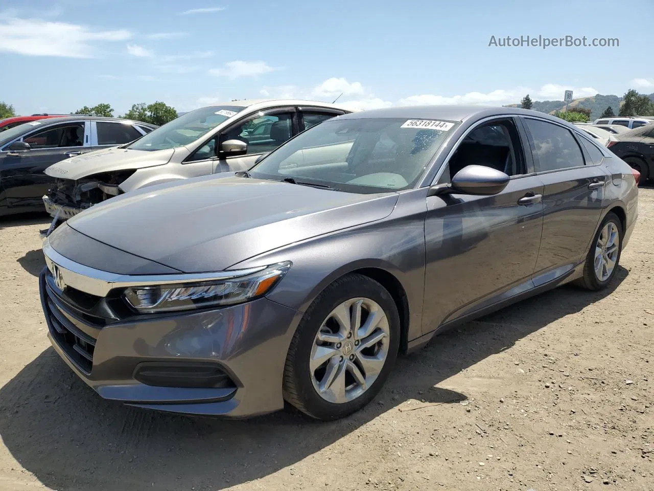 2018 Honda Accord Lx Charcoal vin: 1HGCV1F18JA206653