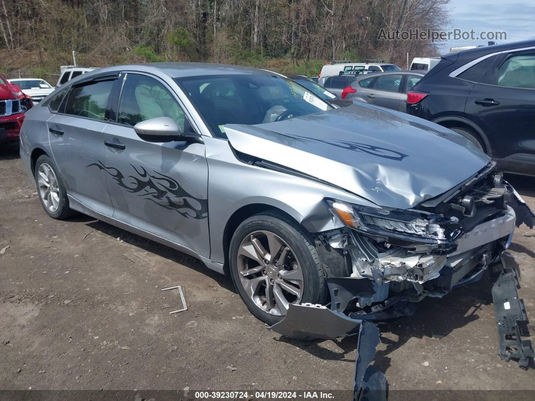 2018 Honda Accord Lx Silver vin: 1HGCV1F18JA254685