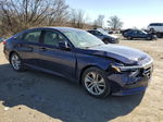 2019 Honda Accord Lx Blue vin: 1HGCV1F18KA008656