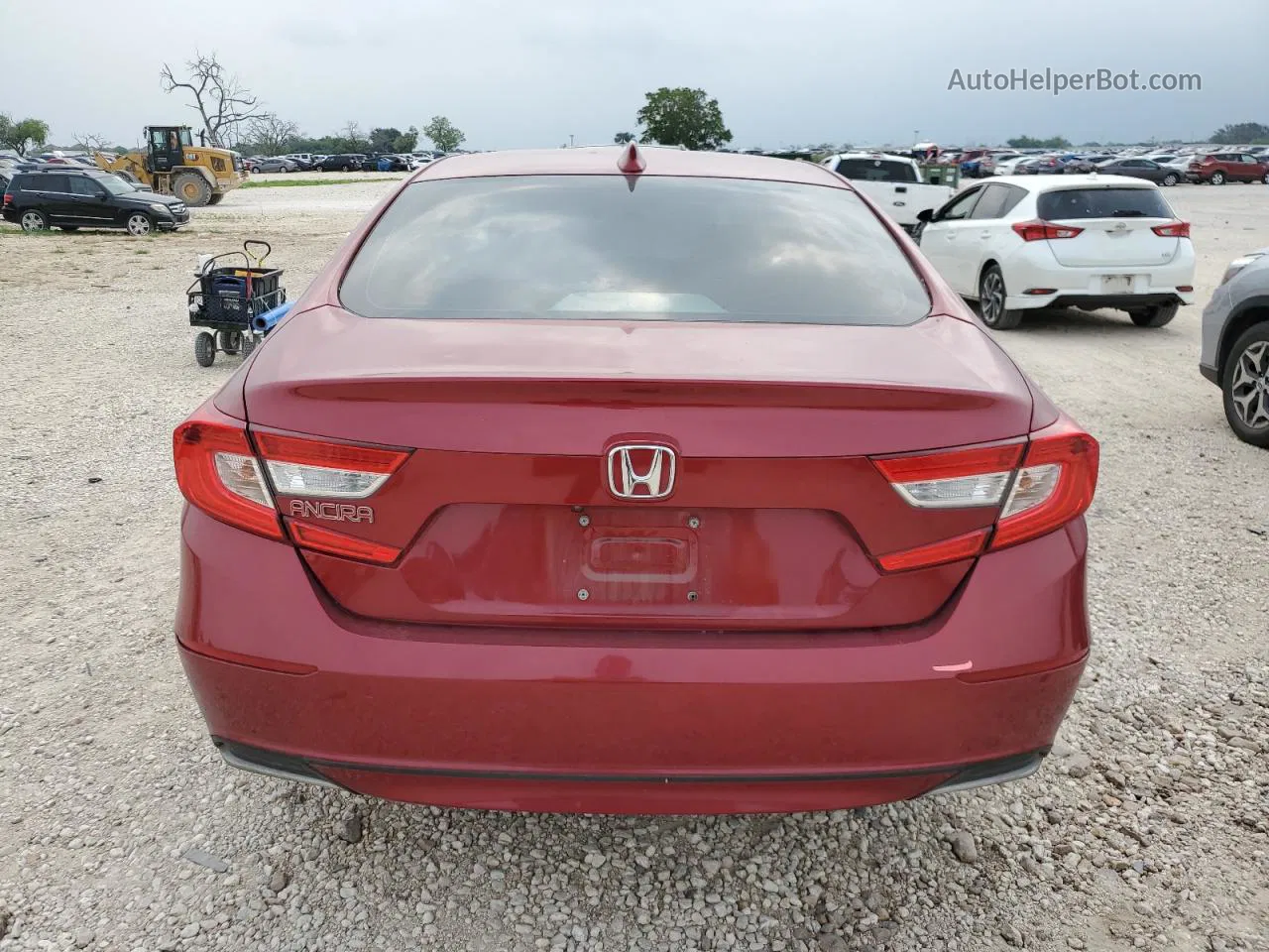 2019 Honda Accord Lx Maroon vin: 1HGCV1F18KA010889