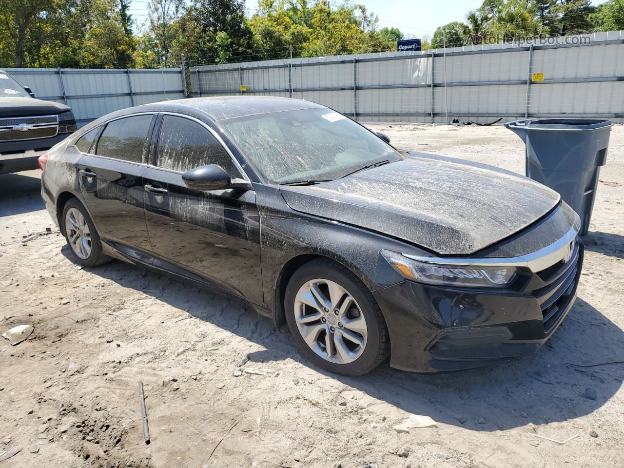 2019 Honda Accord Lx Black vin: 1HGCV1F18KA012979