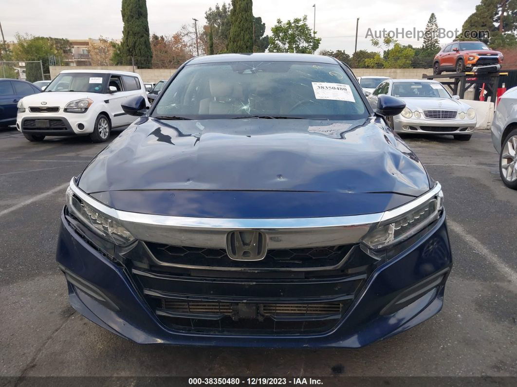 2019 Honda Accord Lx Синий vin: 1HGCV1F18KA023934