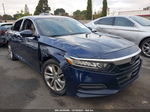 2019 Honda Accord Lx Blue vin: 1HGCV1F18KA023934