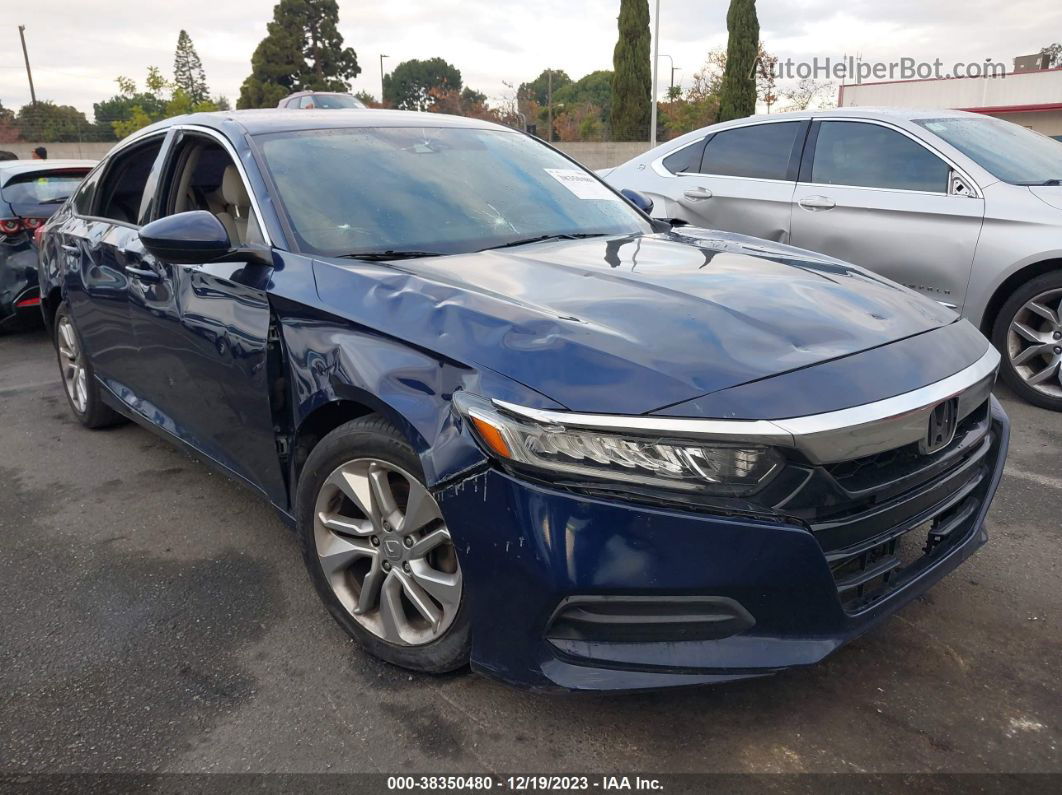 2019 Honda Accord Lx Синий vin: 1HGCV1F18KA023934