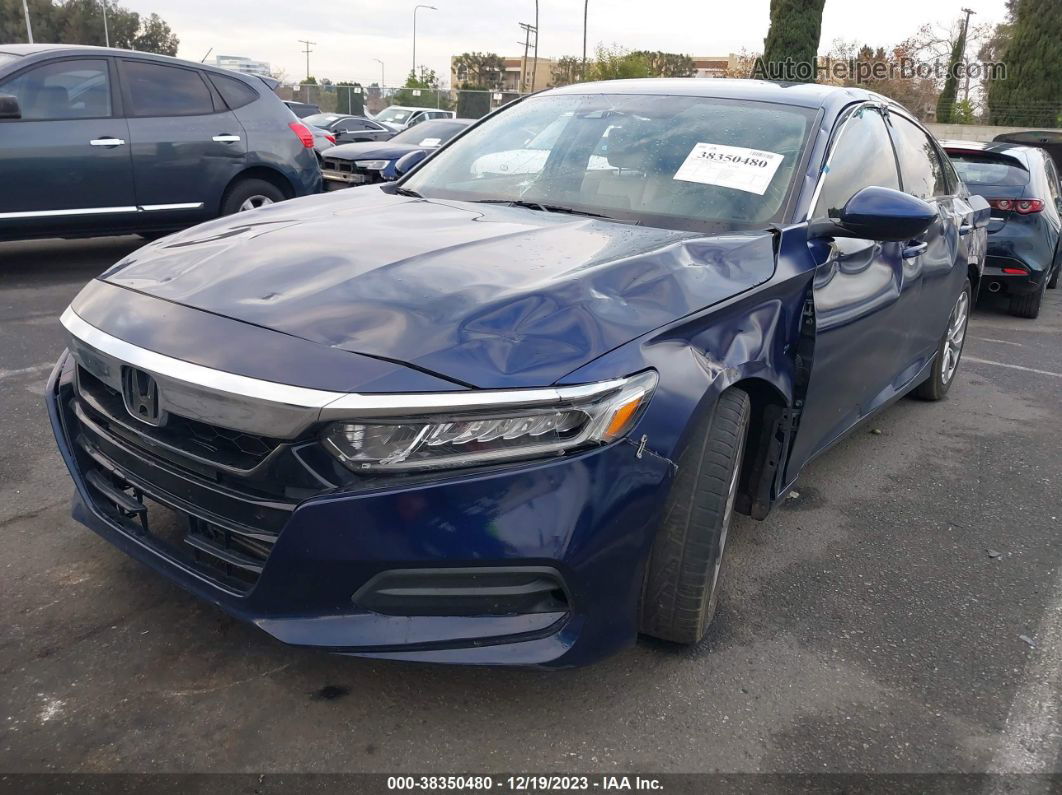 2019 Honda Accord Lx Blue vin: 1HGCV1F18KA023934