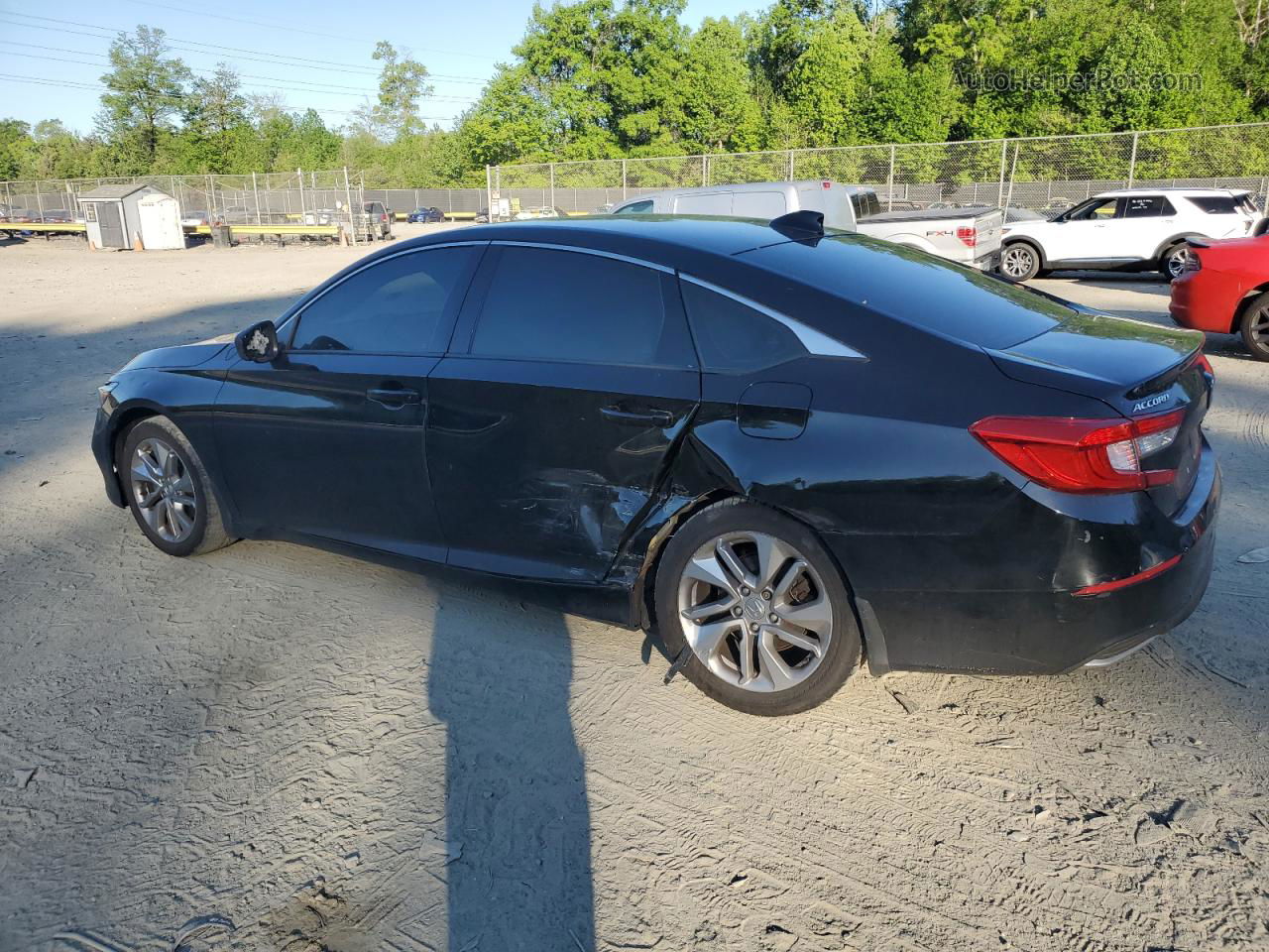 2019 Honda Accord Lx Black vin: 1HGCV1F18KA053967