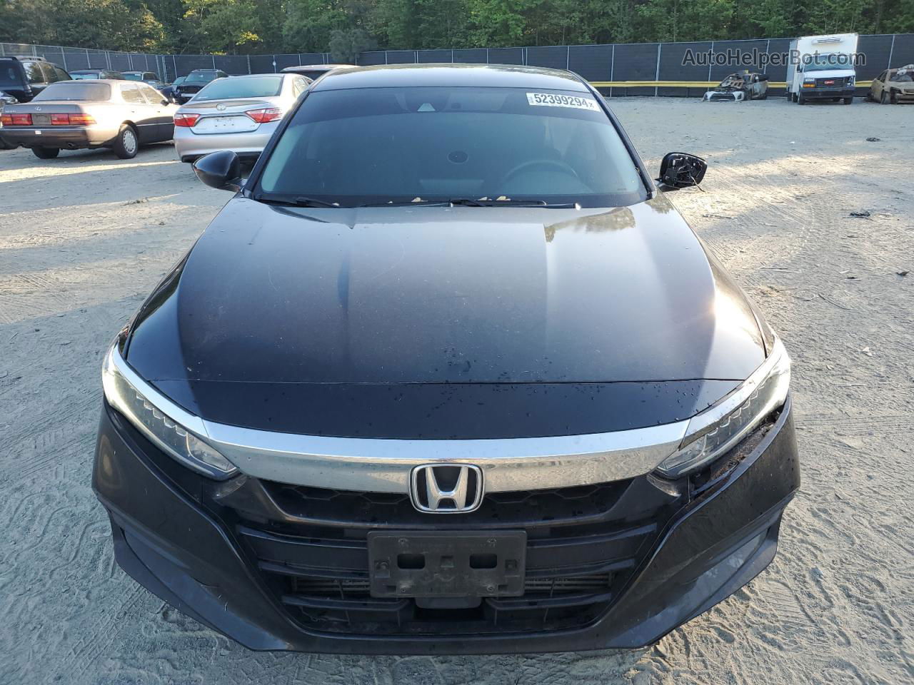 2019 Honda Accord Lx Black vin: 1HGCV1F18KA053967