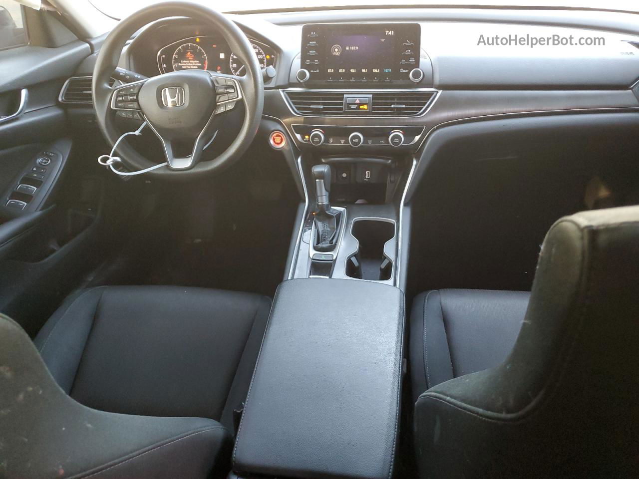 2019 Honda Accord Lx Black vin: 1HGCV1F18KA053967