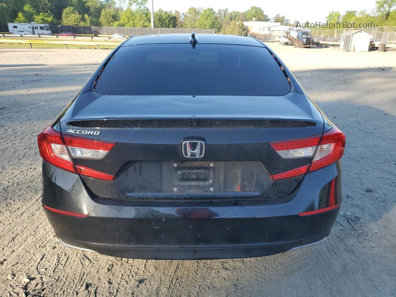 2019 Honda Accord Lx Black vin: 1HGCV1F18KA053967