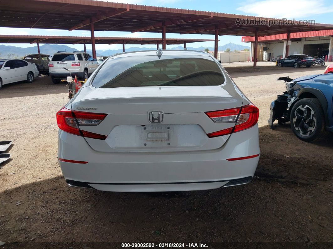 2019 Honda Accord Lx White vin: 1HGCV1F18KA081946