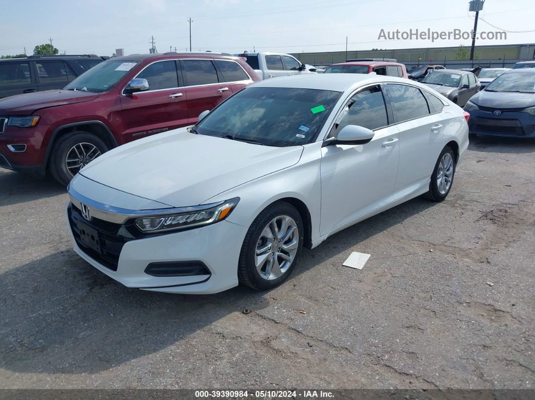 2019 Honda Accord Lx White vin: 1HGCV1F18KA088895