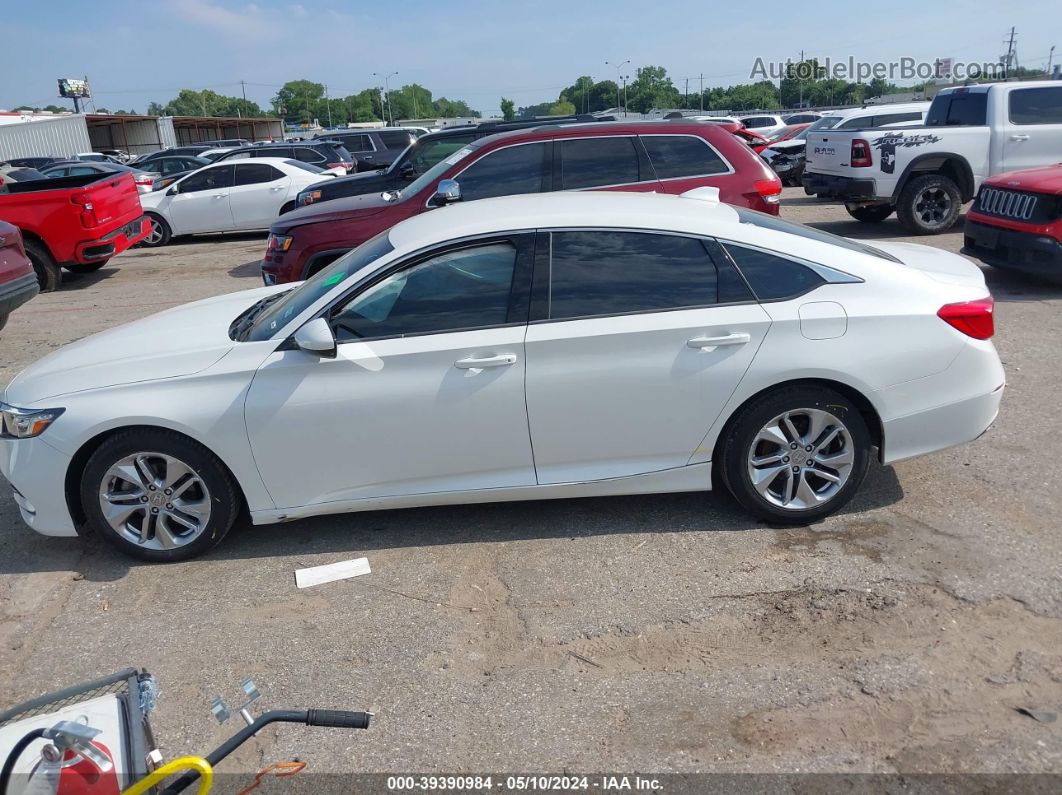 2019 Honda Accord Lx White vin: 1HGCV1F18KA088895