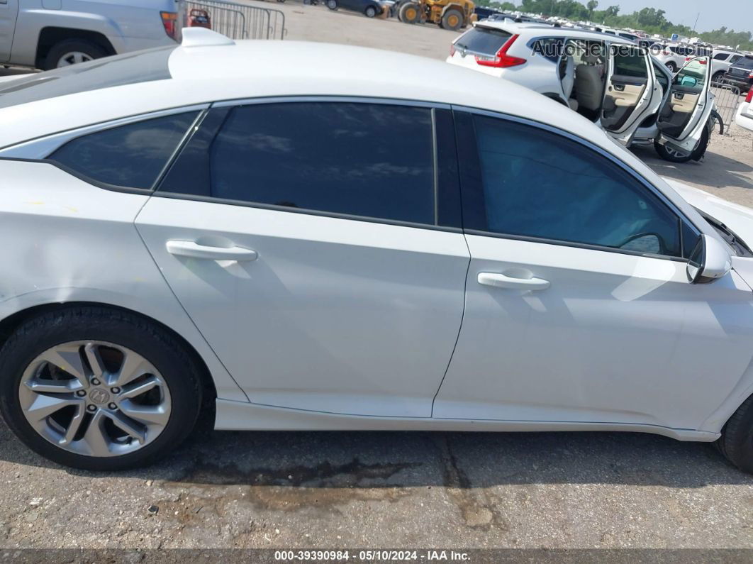 2019 Honda Accord Lx White vin: 1HGCV1F18KA088895