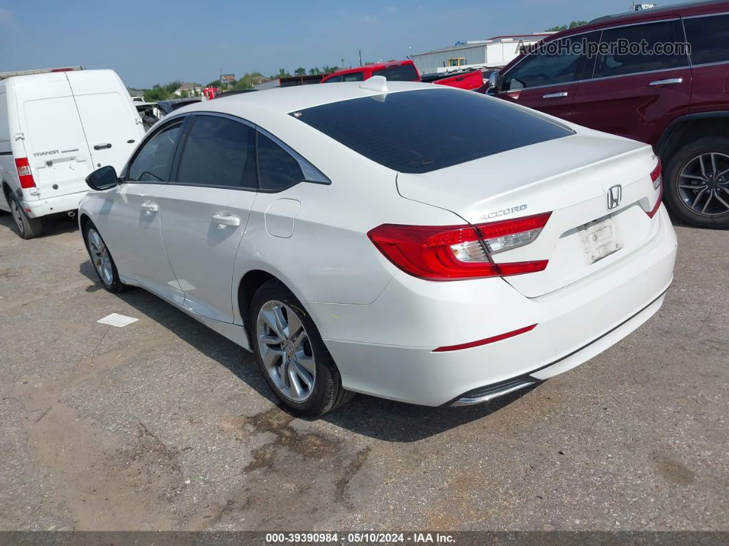 2019 Honda Accord Lx White vin: 1HGCV1F18KA088895