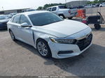 2019 Honda Accord Lx White vin: 1HGCV1F18KA088895