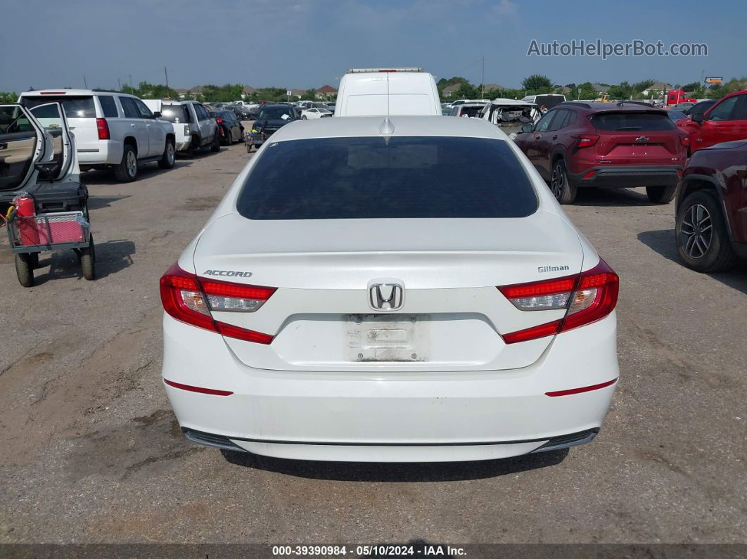 2019 Honda Accord Lx White vin: 1HGCV1F18KA088895