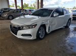 2019 Honda Accord Lx White vin: 1HGCV1F18KA112287