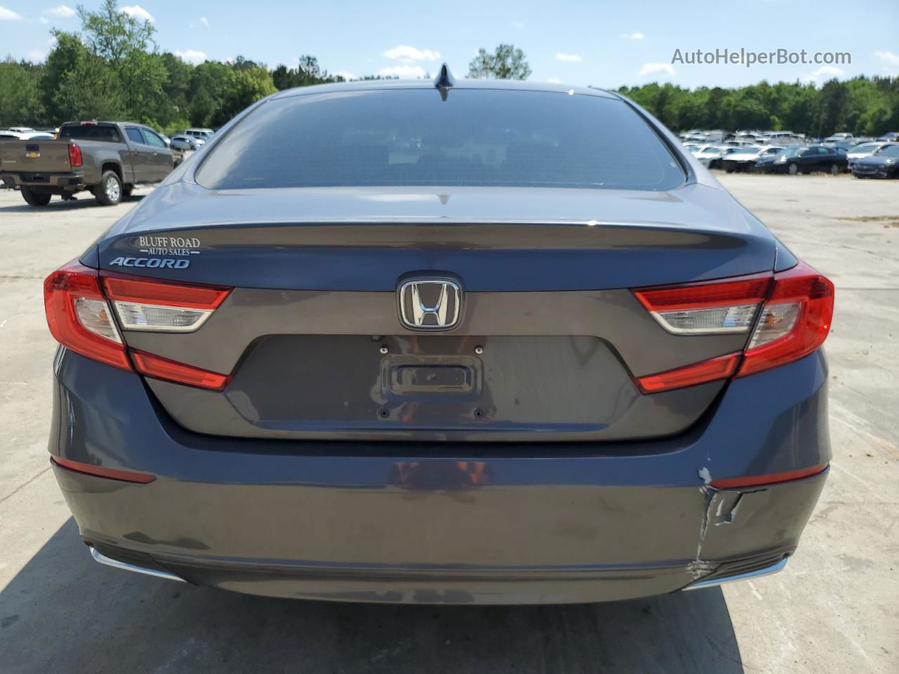 2019 Honda Accord Lx Серый vin: 1HGCV1F18KA130482