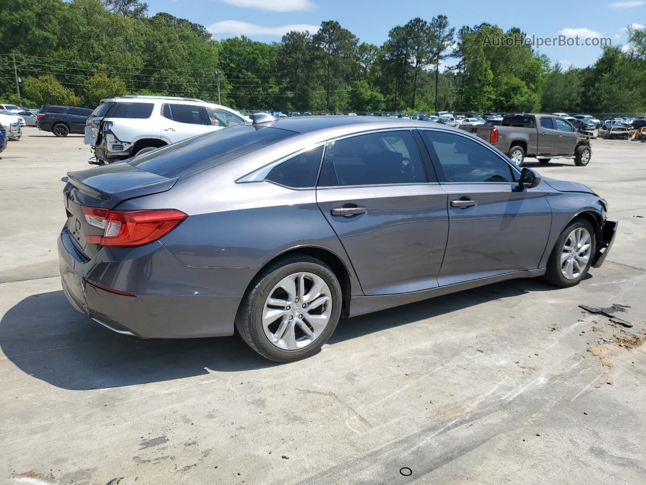 2019 Honda Accord Lx Gray vin: 1HGCV1F18KA130482