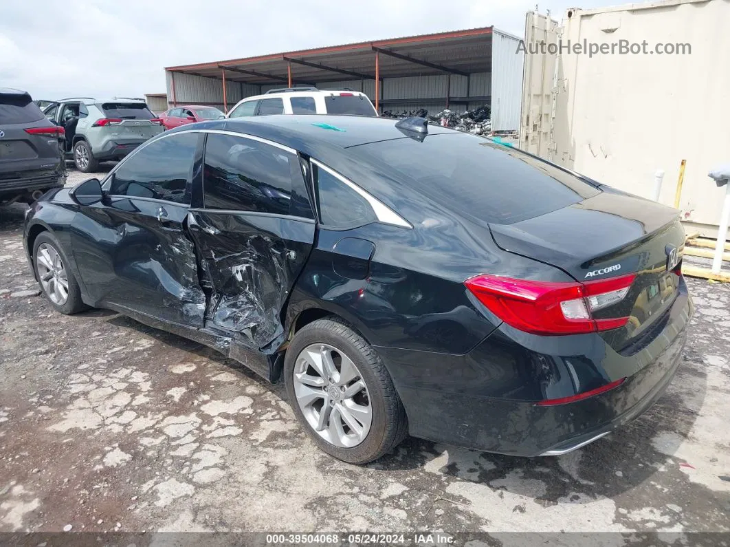 2019 Honda Accord Lx Black vin: 1HGCV1F18KA142390